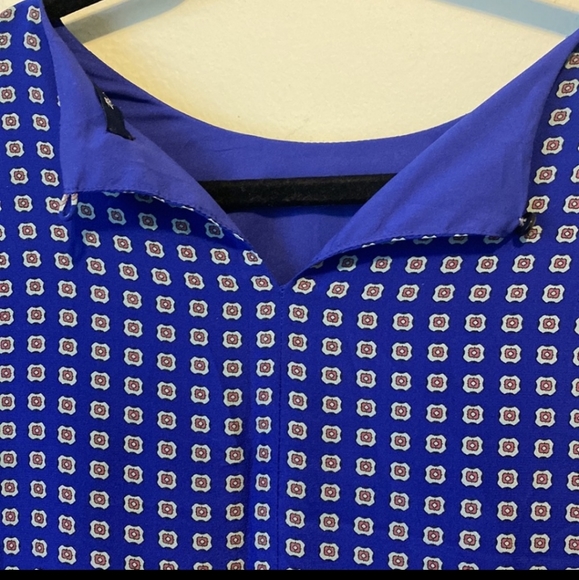 Madewell 100% Silk Ascot Grid Tee Dress - Picture 6 of 12